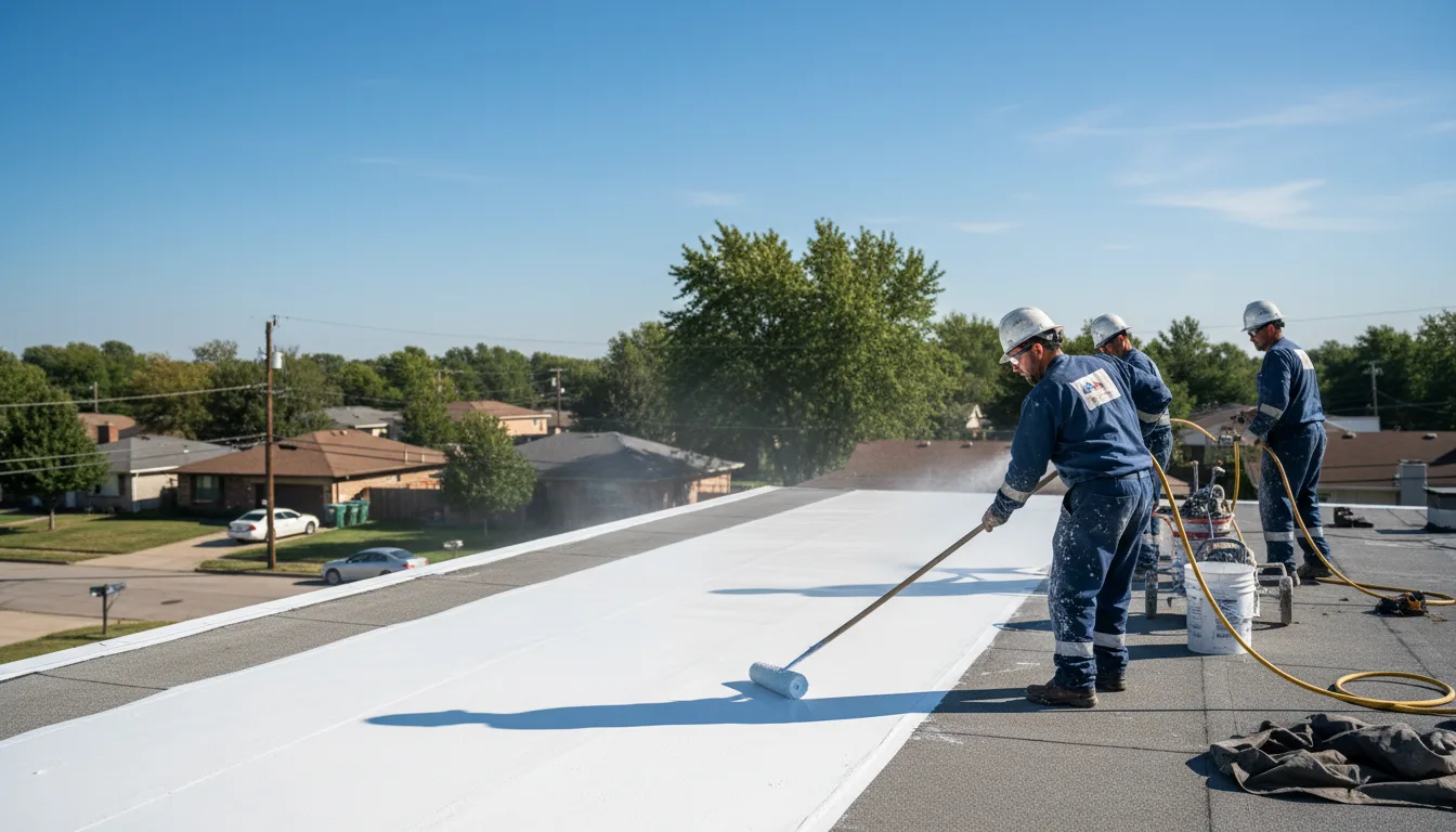 Commercial roof coating in Livingston, LA near me